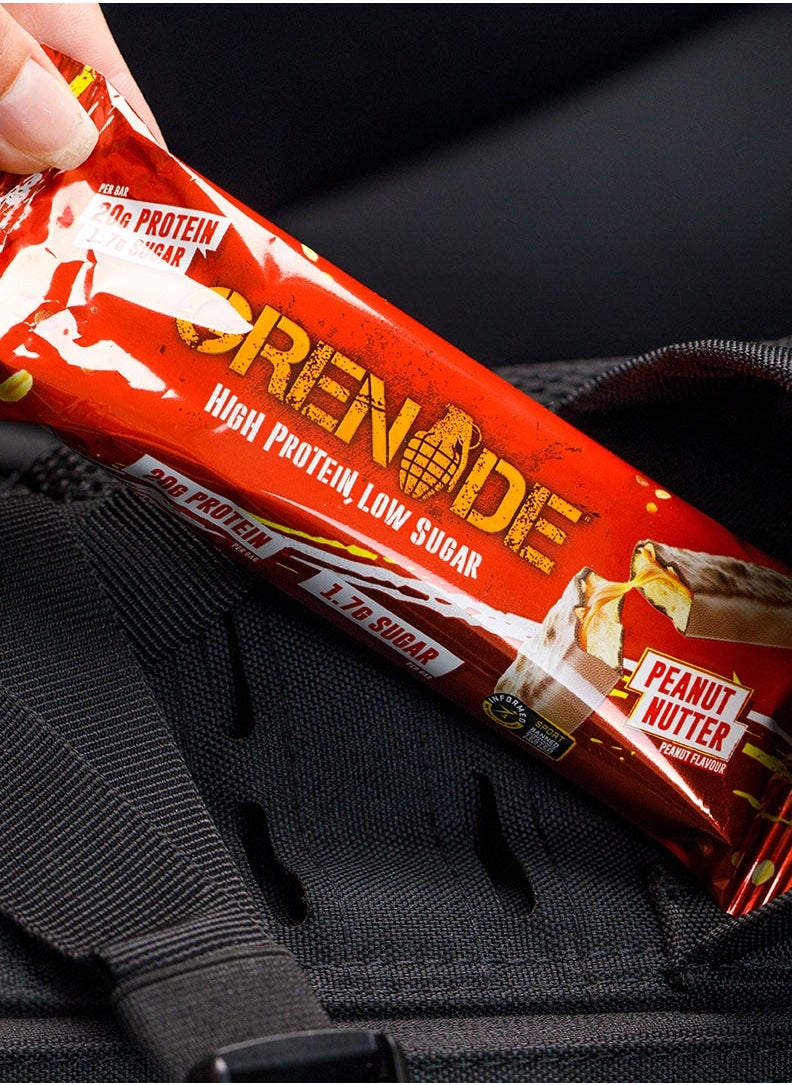 Grenade High Protein, Low Sugar Bar - Peanut Nutter, 12 x 60 g