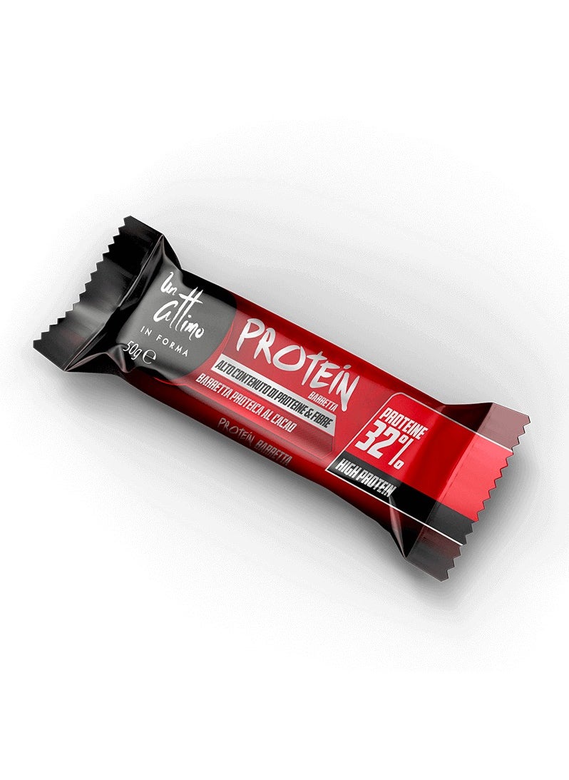 Protein Bar with Cocoa Cream and Soy Crunchy Flavor – Low Carb, 32% High Protein