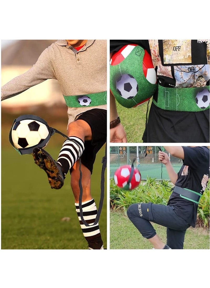 Football Kick Trainer Soccer Training Equipment Aid Skills Improvement Solo Practice for Kids Adults Hands Free Universal Fits All Size Footballs