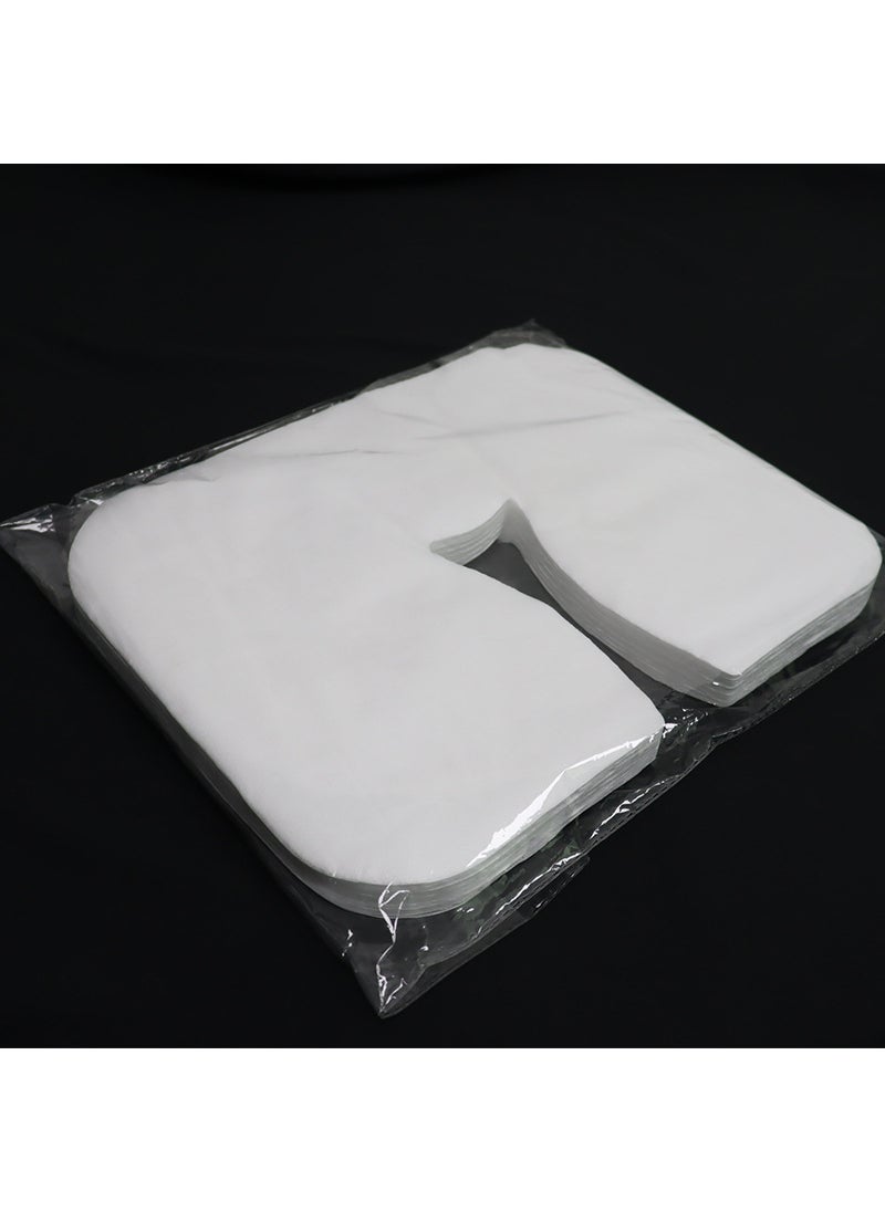 Beauty salon disposable hole towel non-woven massage bed headrest cushion thickened single lying pillow towel massage U-shaped hole lying towel