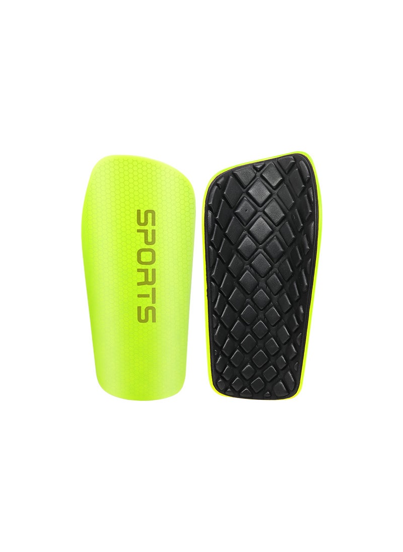 Breathable Honeycomb Soccer Shin Guards for Adults and Kids L code fluorescent yellow