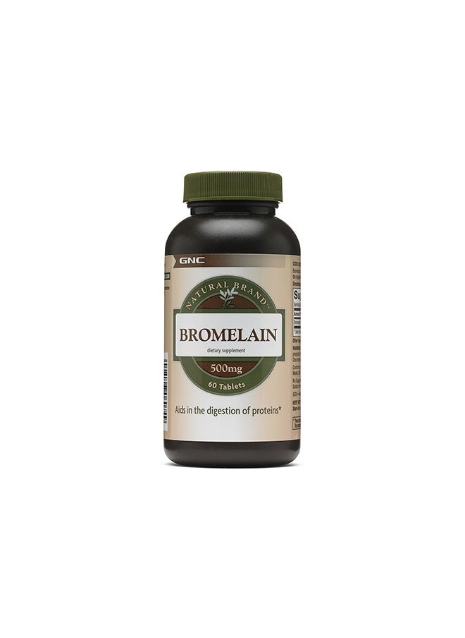 GNC Natural Brand Bromelain 500mg,60 servings