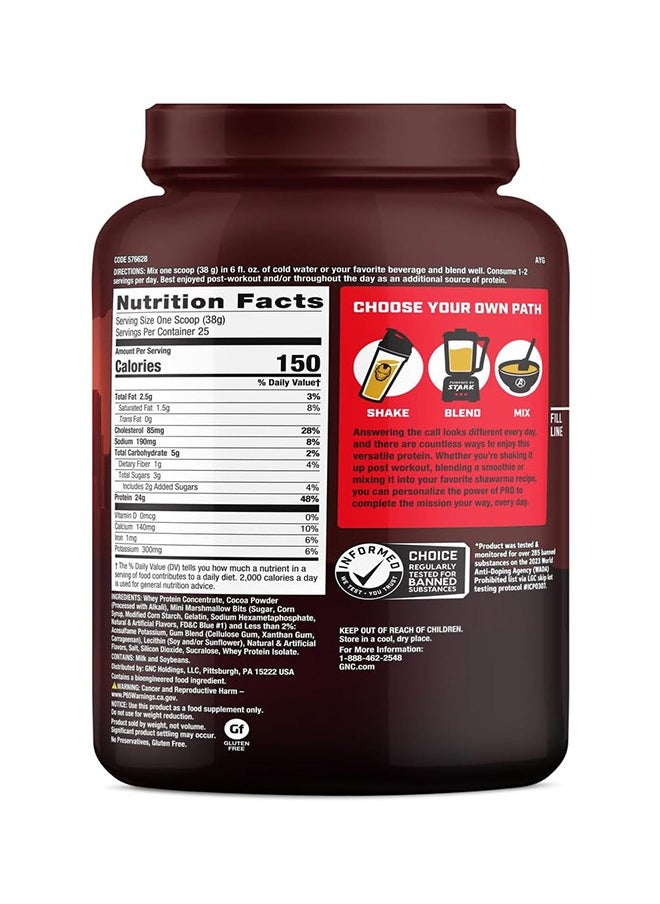 GNC PRO PERFORMANCE® 100% Whey - Marvel: High-Flying S'Mores - 25 Servings