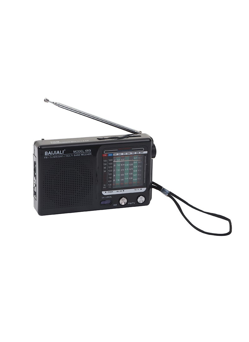 1 x 5 pcs Vintage Full-Spectrum Portable Radio Gold