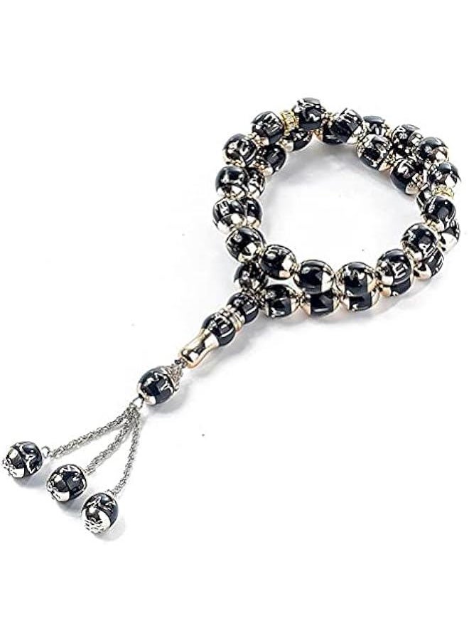 Tasbih Prayer Beads Allah & Muhammad Islamic Prayer Rosary Muslim Islam Misbaha Tasbeeh Sibha 33 Prayer Beads Bracelet