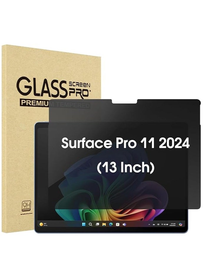 Screen Protector for Surface Pro 11 13 Inch 2024, Anti-Spy Tempered Glass Film Guard for 13