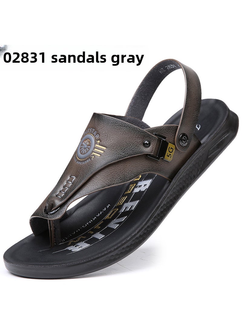 2023 Mens Slip-Resistant Summer Flip-Flops Grey