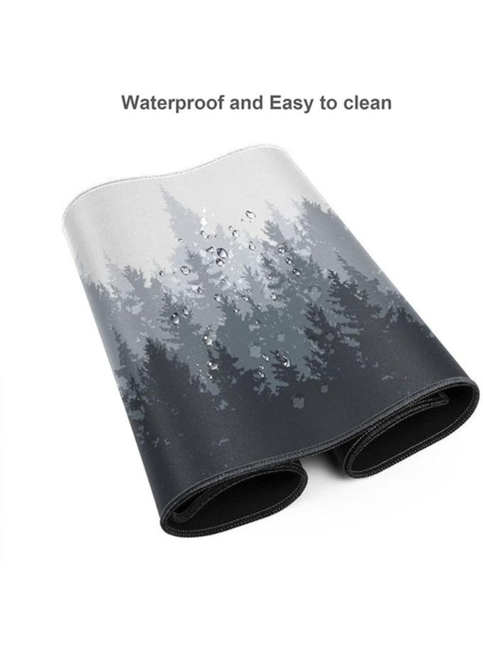 Gaming Mouse Pad XXL, 900 x 400MM Extended Large Mousepad,Big Computer Keyboard Desk Pad, Waterproof Mouse Mat with Stitched Edges and Non-Slip Base for Office Home Gaming (Froest)