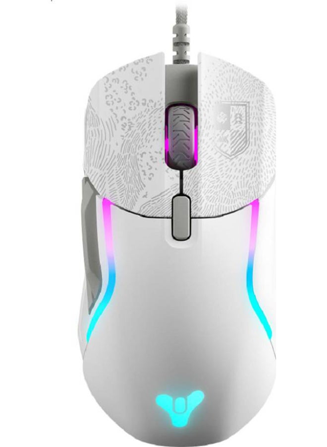 Rival 5 Destiny 2 Edition Wired Optical Mouse, With RGB Lighting, 40G Acceleration, 1000Hz / 1 ms Polling Rate, 9 Buttons, 100-18000 CPI Increments, Gray | 62552