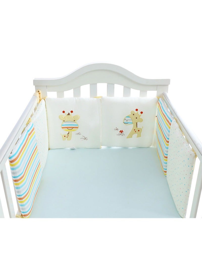 6 Piece Safe And Washable Baby Bedding Crib Bumpers, 30 X 30 CM