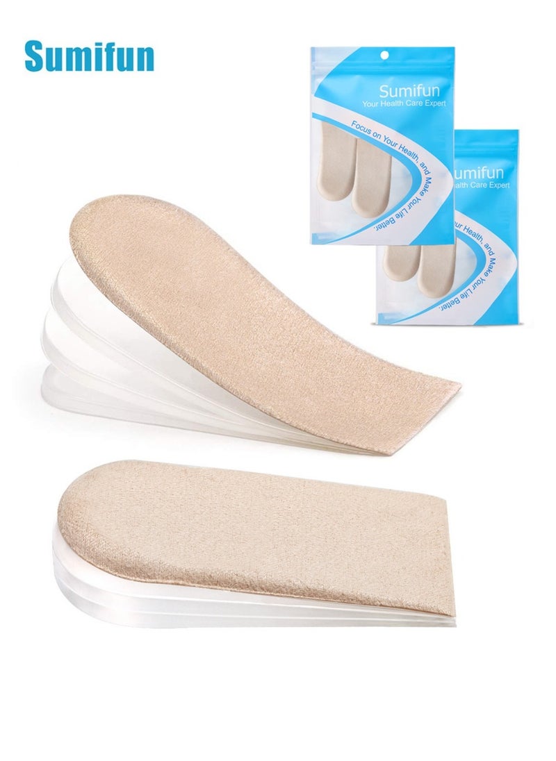 Adjustable Height Enhancer Invisible Insole Unisex (4 Suede Pads + 12 Gel Pads)