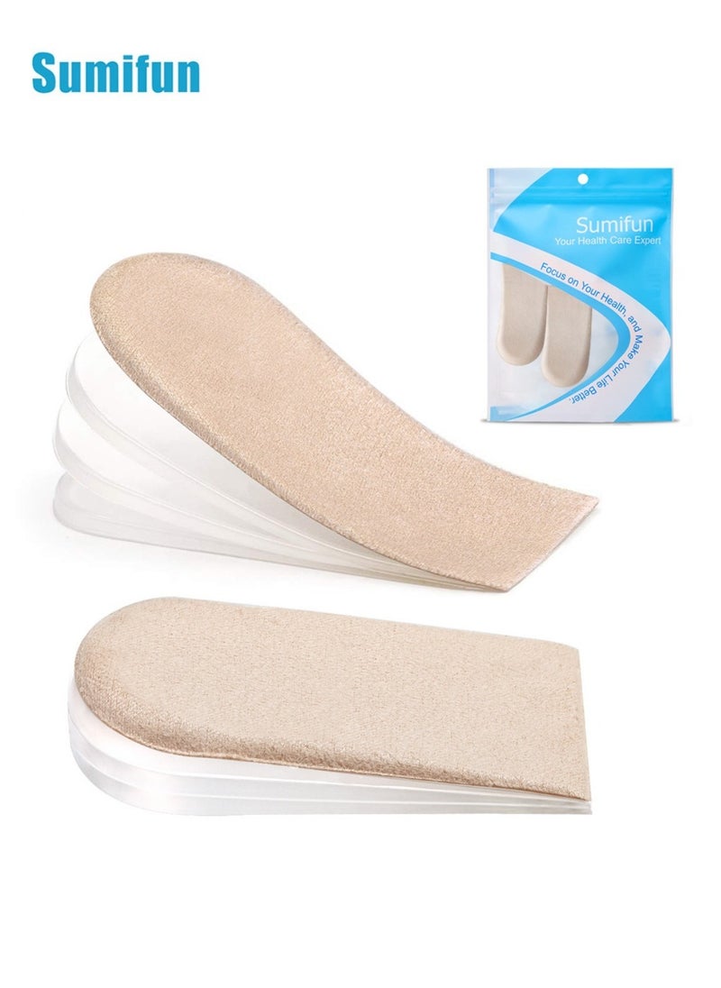 Adjustable Height Enhancer Invisible Insole Unisex (2 Suede Pads + 6 Gel Pads)