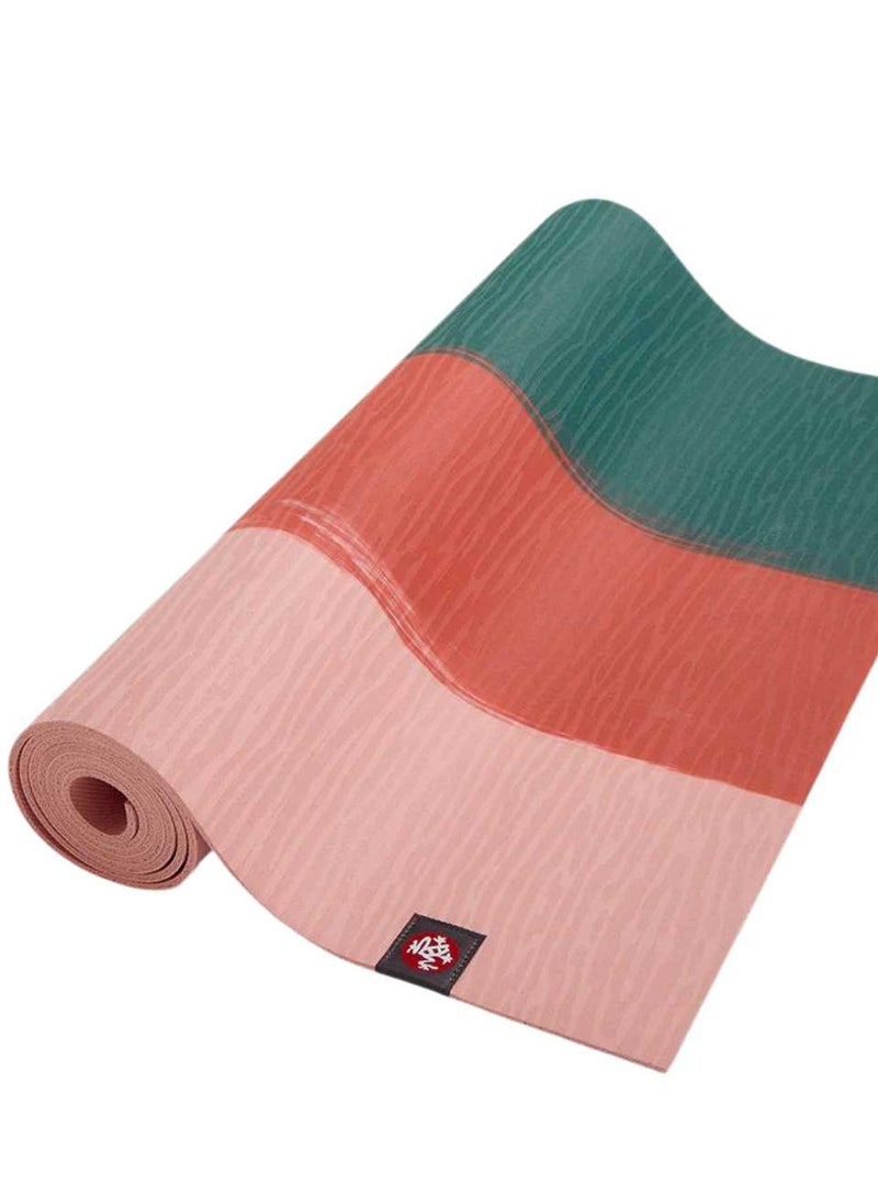 EKO LITE YOGA MAT 4MM DEEP SEA STRIPE 71 INCH