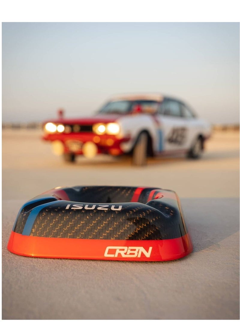 Real Carbon Fiber ASHTRAYS with 4-Cigar Rests for Home and Office by CRBN