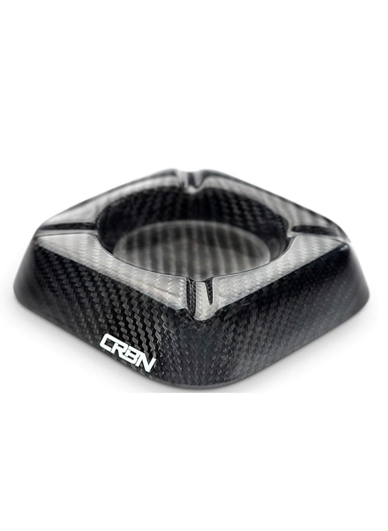 Real Carbon Fiber ASHTRAYS with 4-Cigar Rests for Home and Office by CRBN