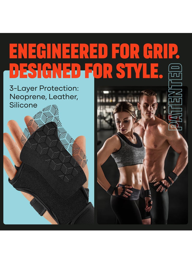 Sports Weight Lifting Gloves with Wrist Support - Workout Gym Gloves for Men & Women, Ideal for Cross Training, Pull Ups, Calisthenics, and Gym Exercises