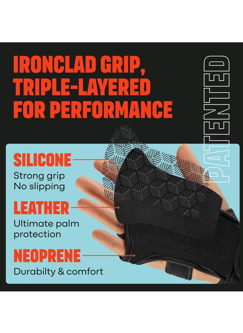 Sports Weight Lifting Gloves with Wrist Support - Workout Gym Gloves for Men & Women, Ideal for Cross Training, Pull Ups, Calisthenics, and Gym Exercises