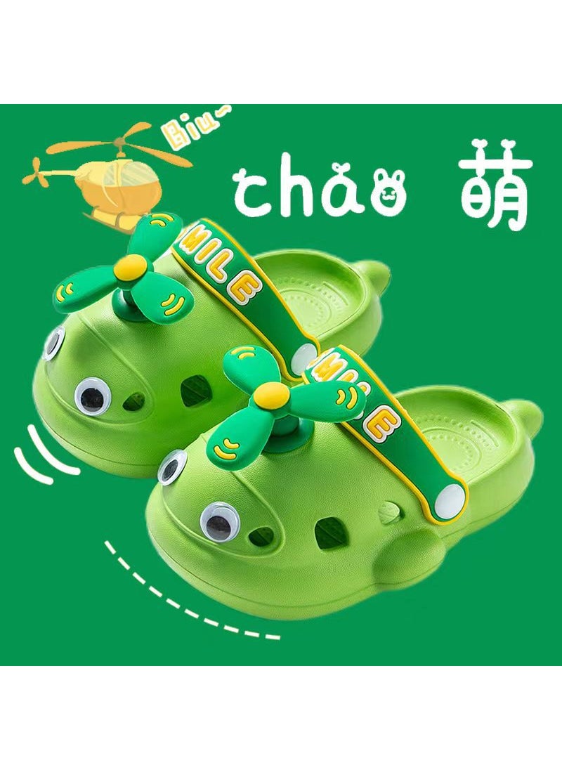 Kids EVA Clogs Summer Slip-Resistant Toddlers Sandals026 aircraft [green]] 026 aircraft [green]]