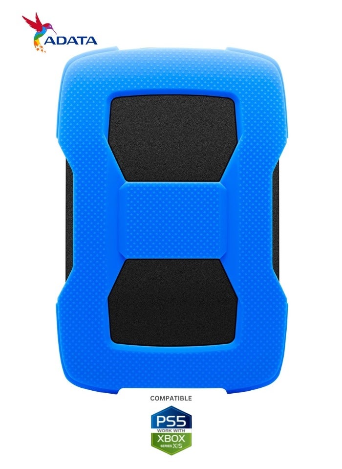 HD330 1TB External HDD | Anti-Shock Hard Drive | Compitable with PS5 and XBOX | Blue