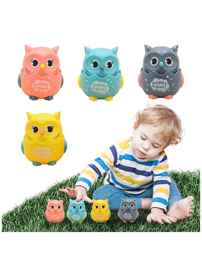 SYOSI Toy Cars, Press and Go Toy Car, Owl Toy, Baby Car Toys, for 1 2 3-Year-Old Boys Birthday Gift Toy Animal Car