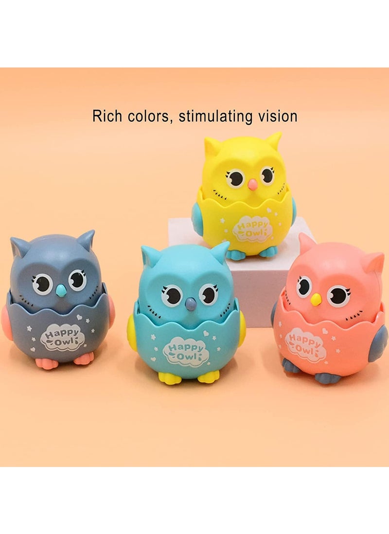 SYOSI Toy Cars, Press and Go Toy Car, Owl Toy, Baby Car Toys, for 1 2 3-Year-Old Boys Birthday Gift Toy Animal Car