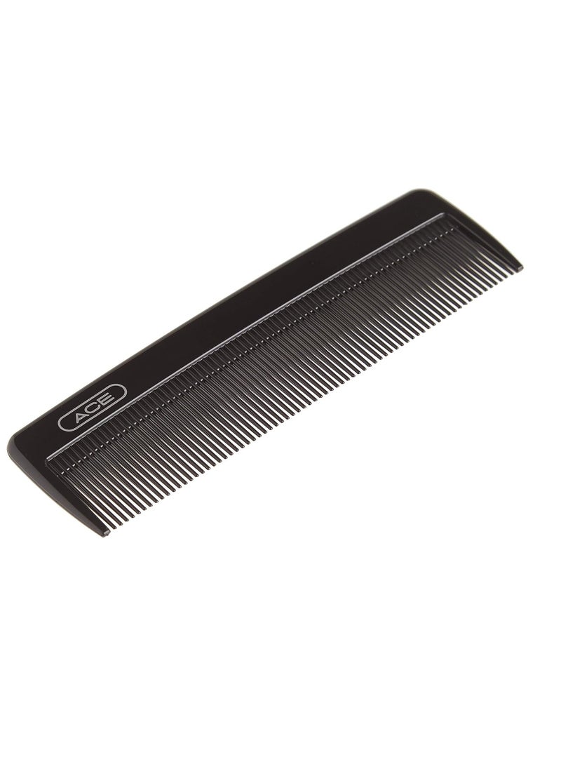 GOODY Ace Classic Bobby Pocket and Purse Hair Comb - 5 Inch, Black - Great for All Hair Types - Fine Comb Teeth for Thin to Medium Hair