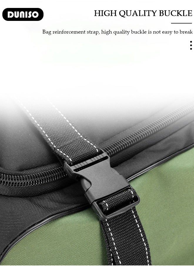 Rolling Duffel Bag with Wheels, Collapsible Rolling Duffel Bag with Telescoping Handle, Large Capacity Waterproof Carry On Bag,Multiple Compartments Duffle Bag Trolley with Lacing for Moving, Camping, Travel, Hiking, School
