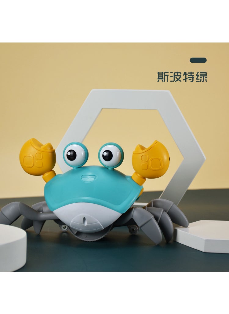 Inductive Crawling Crab Toy for Kids 1-3Electric induction] crab-green [battery model] Electric induction] crab-green [battery model]