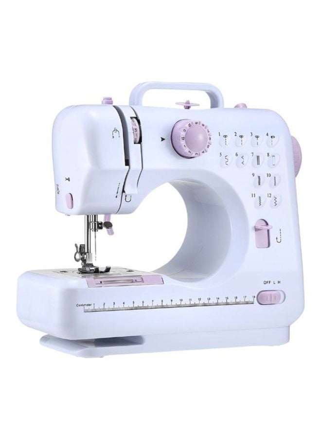 Electric Sewing Machine 12 Stitch Patterns DLC 31031 White/Purple