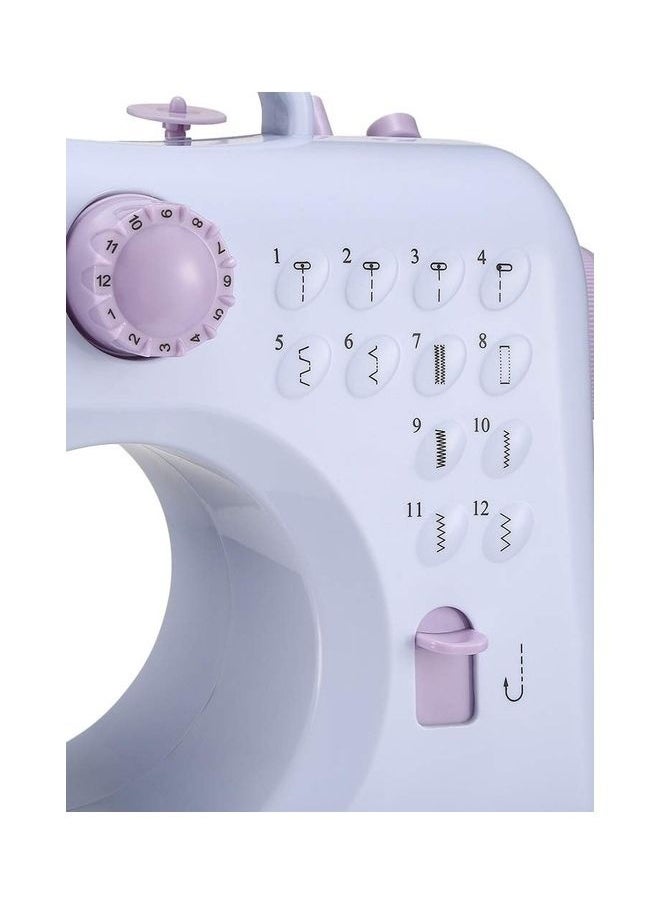 Electric Sewing Machine 12 Stitch Patterns DLC 31031 White/Purple