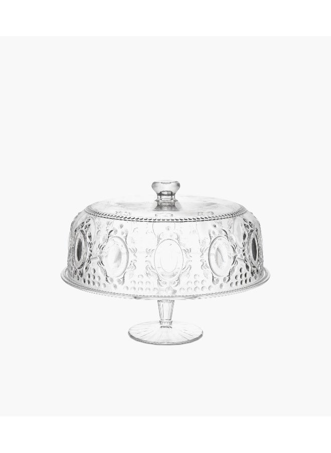 Baroque And Rock Acrylic Cake Stand 32cm - Clear