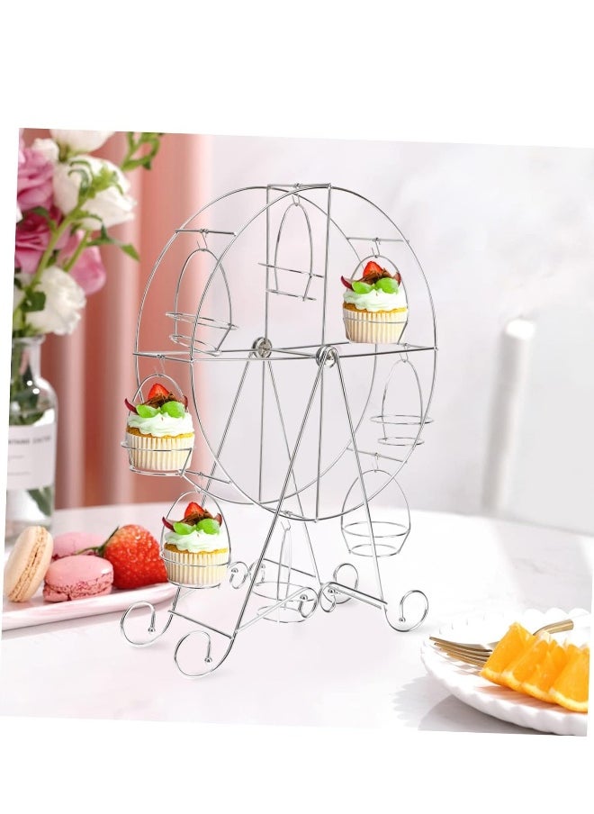 Birthday Dessert Display Cake Ferris Wheel Cupcake Tower Pastry Serving Platter Wedding Party Favors Wedding Cake Stand Iron Cake Stand Snack Stand Ferris Wheel Frame Paper Cup