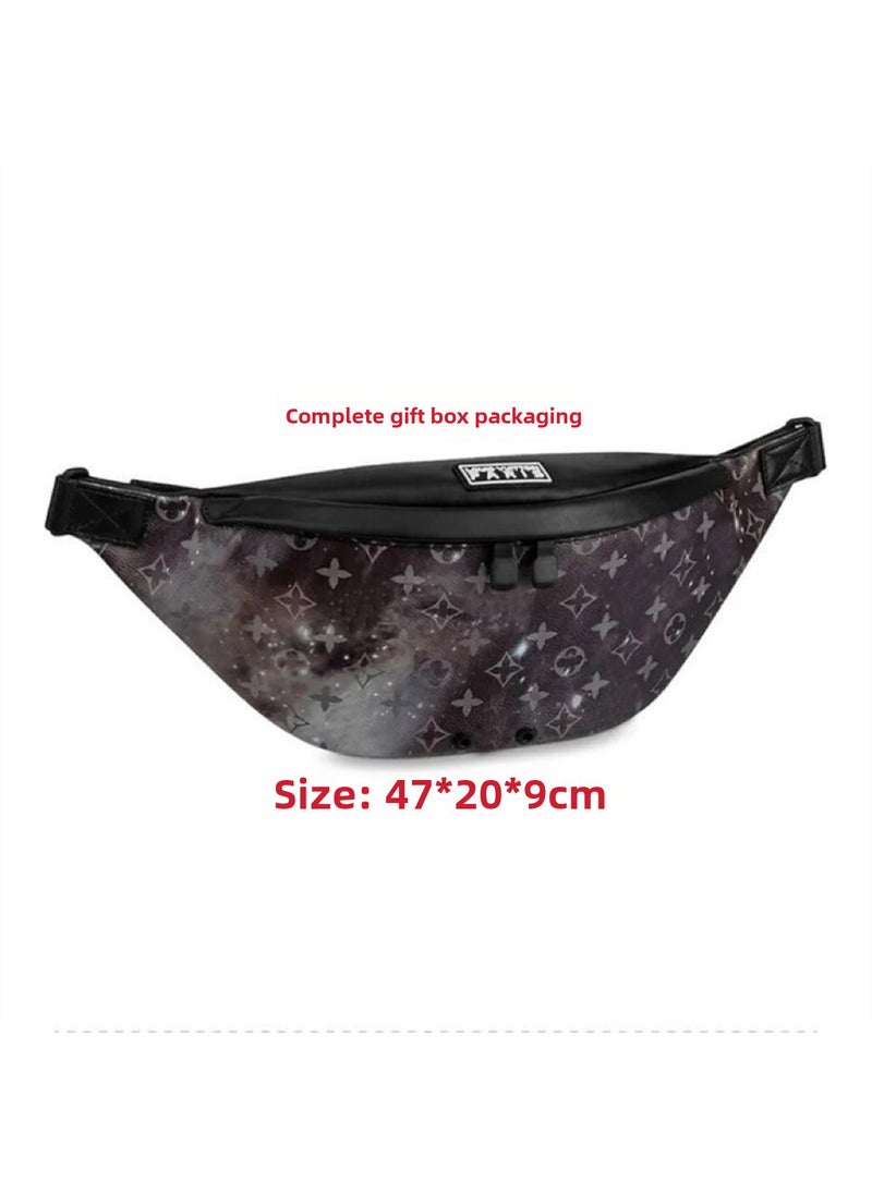 Trendy Leather Chest Bag for Men M44444 starry sky