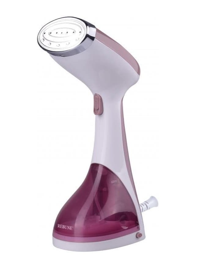 Handheld Steam Iron 1400W 220ml Steam Iron Clothes Steamer Wrinkle Remover Short Heating Time 15s - Rose - ON0001.