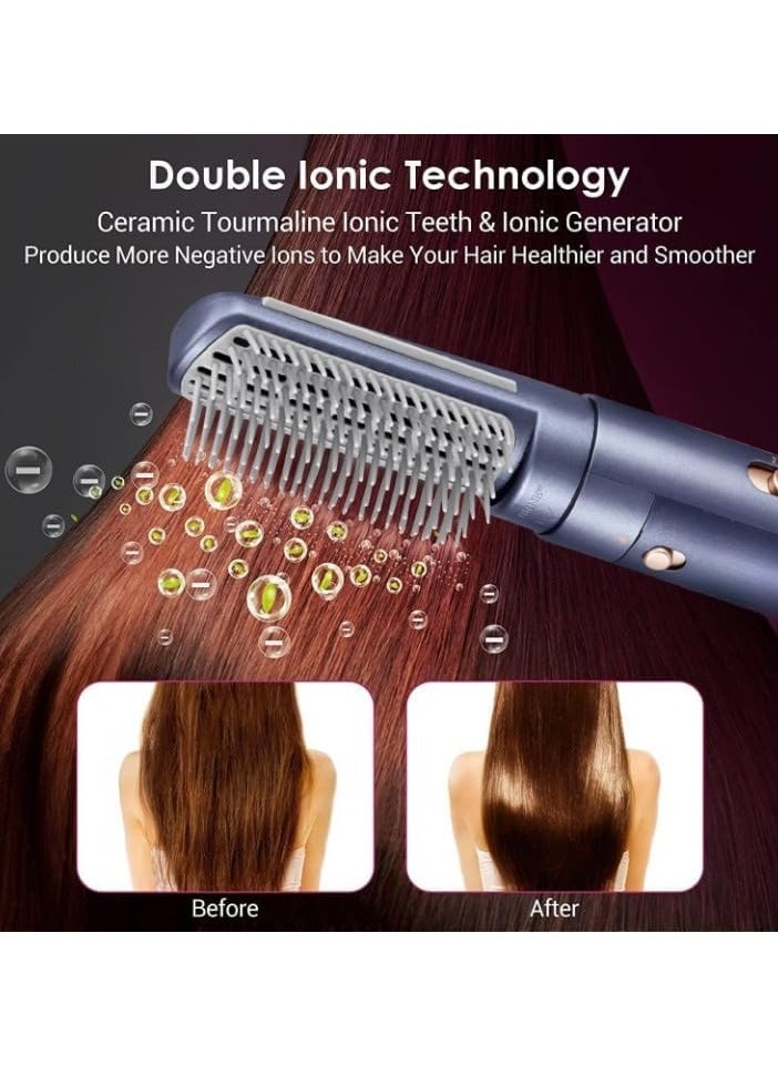 RE-2201-2 Hair Styler New Styling Tools Multifunctional Hairbrushes Negative Ion Blow Dryer for Hair Styling Drying, Volumizing & Curling, with Ion Care High-Speed Motor, with 2 Attachments.