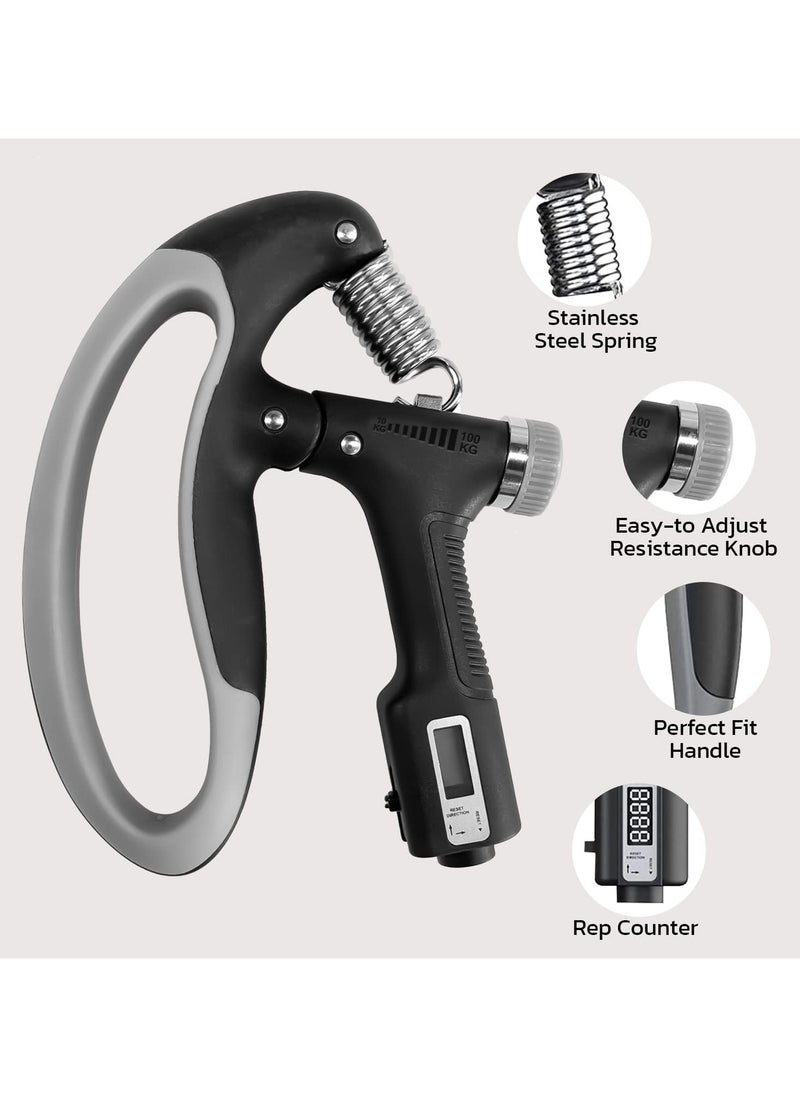 Electronic Adjustable Hand Grip Strengthener,Hand Gripper