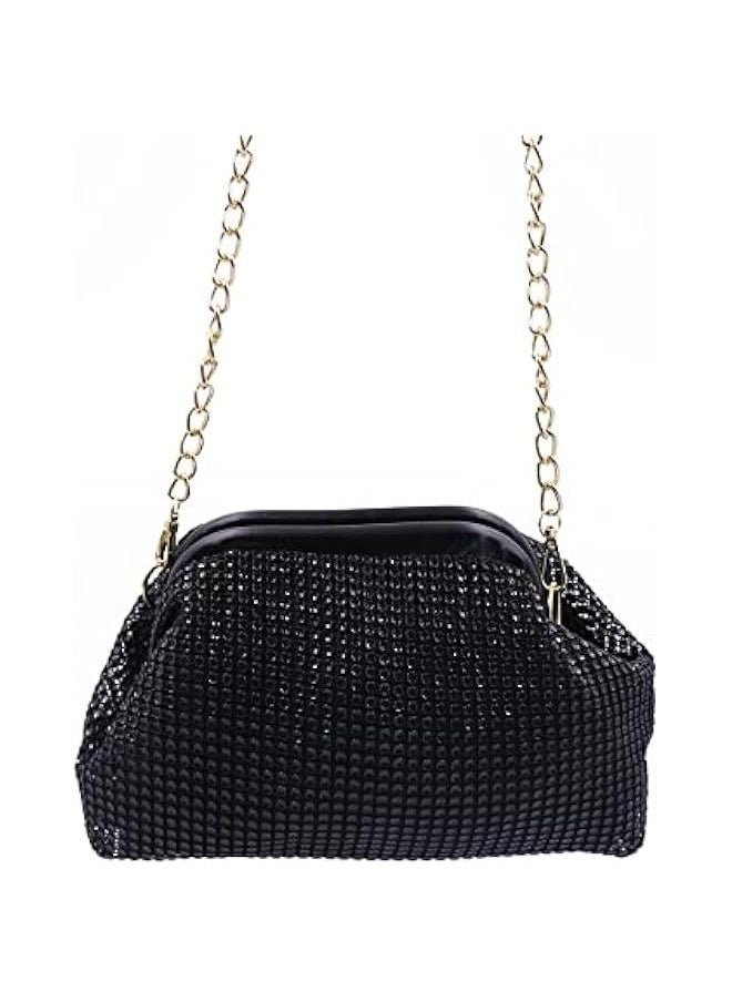 Women Rhinestones Purse Sparkly Diamond Crystal Bucket Bag Wedding Prom Party Club Shoulder Purses