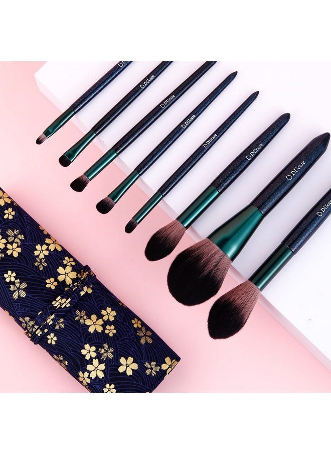 Makeup Brush Set 8Pcs Makeup Brushes Premium Synthetic Powder Eye Shadows Blush Blending Concealers Brush