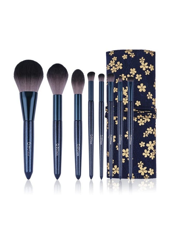 Makeup Brush Set 8Pcs Makeup Brushes Premium Synthetic Powder Eye Shadows Blush Blending Concealers Brush