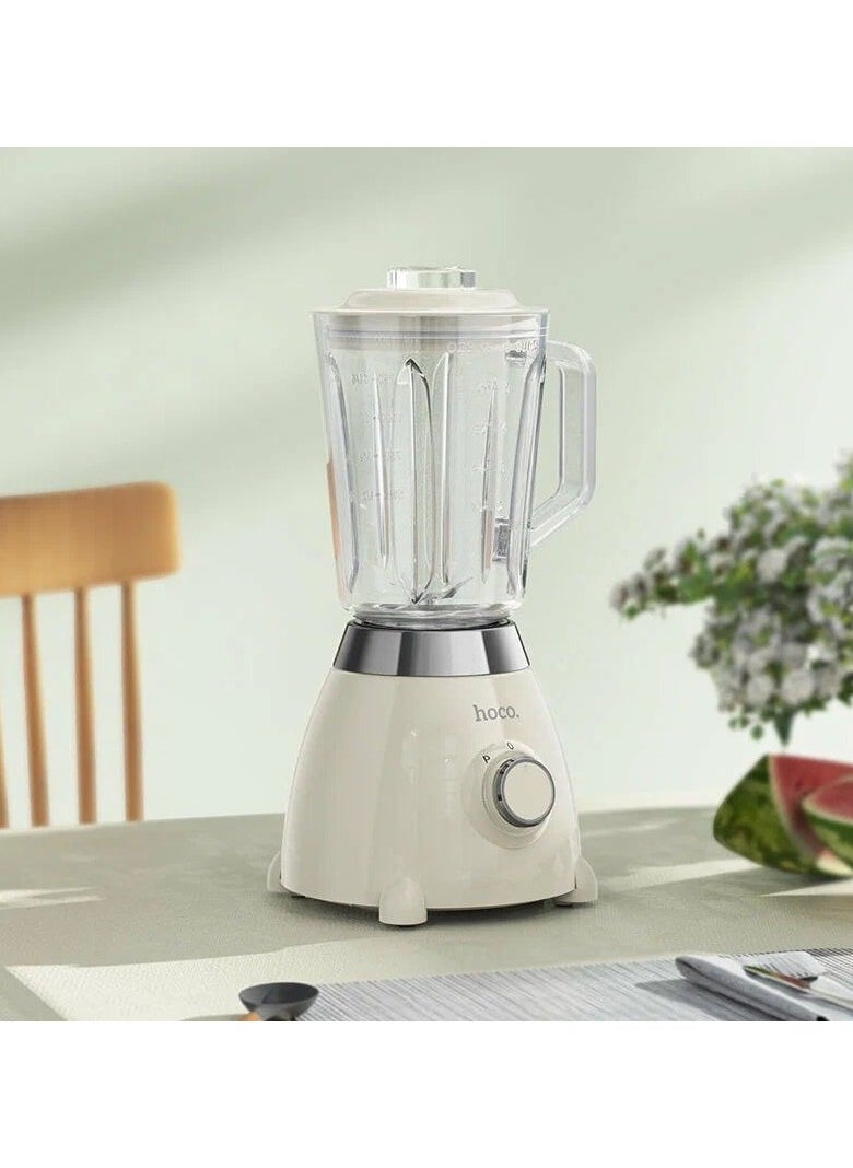 Hoco Electric 500W Retro 1.5L Juicer Maker Fruit Blender white (HE33)