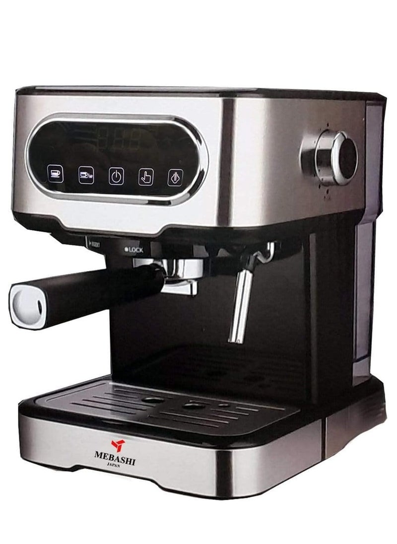 Mebashi Espresso Coffee Machine | 1.5L Capacity, 20Bar Pressure(ME-ECM2022)