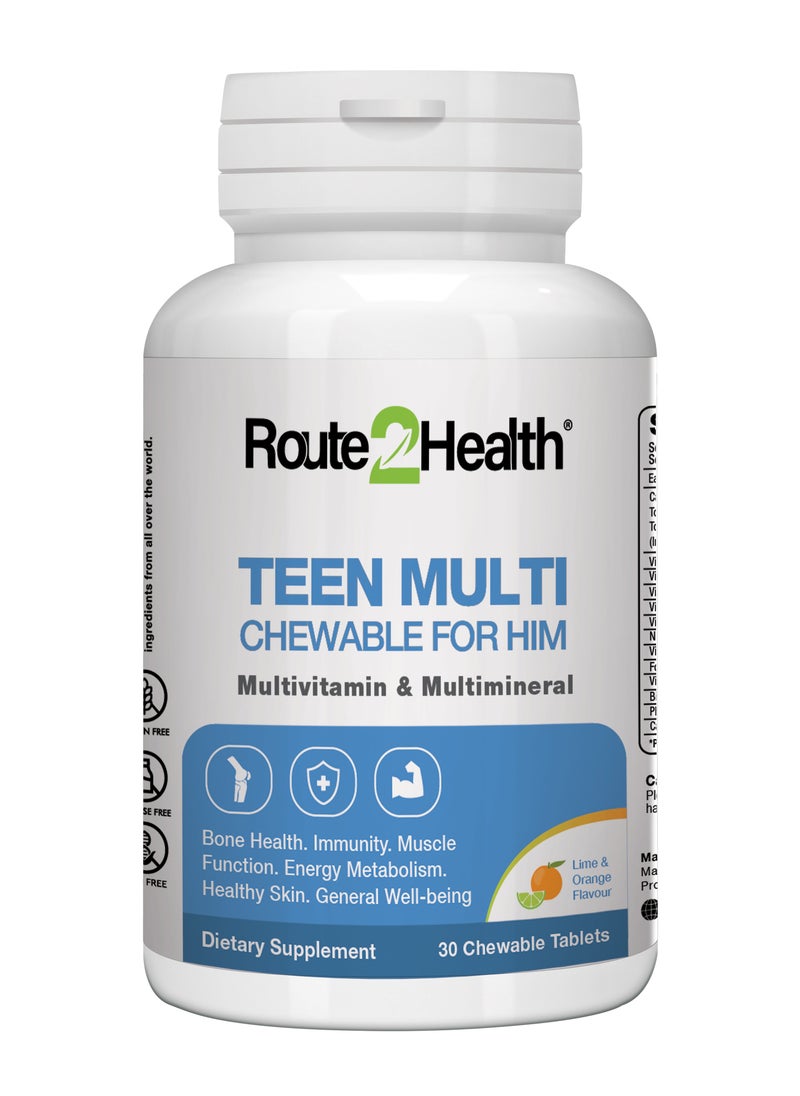 Route2Health's Teen Multi Chewable for Him Tablet