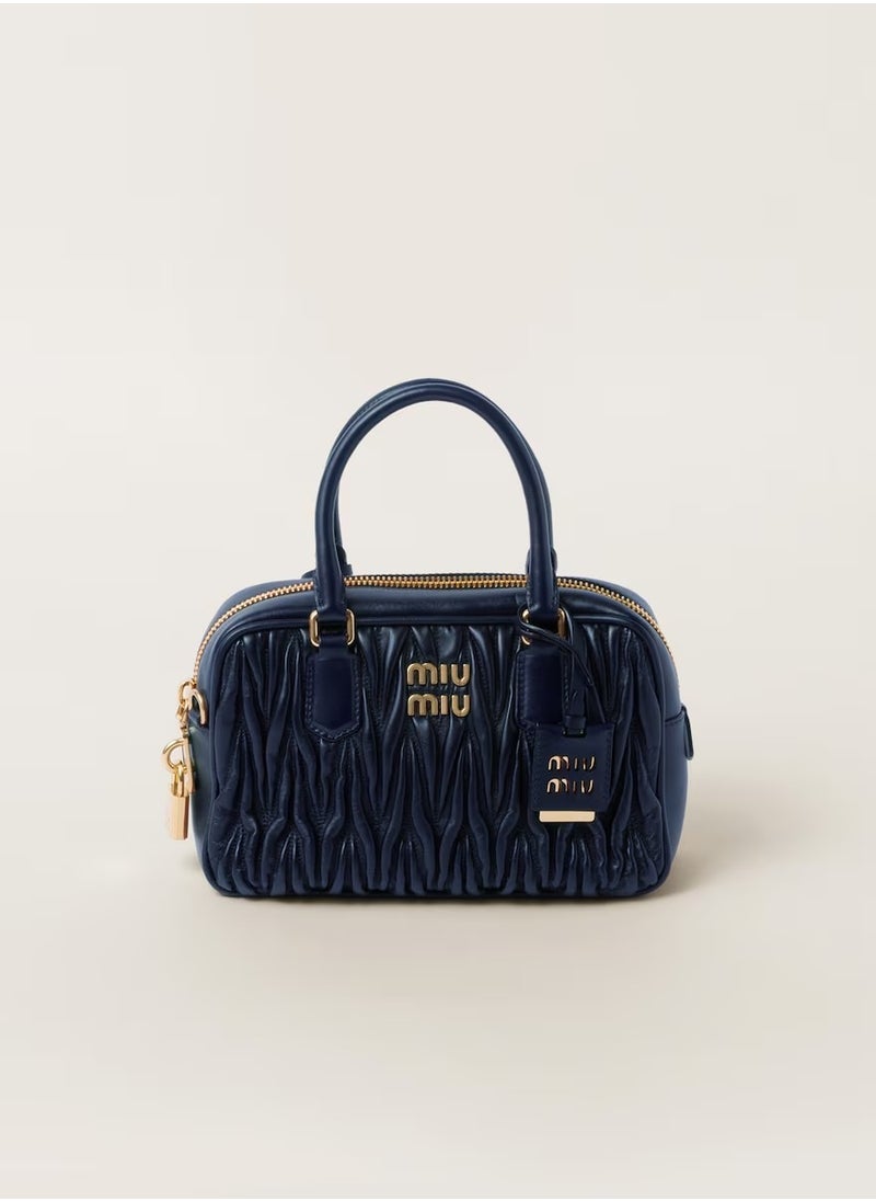 MIU Arcadie Quilted nappa leather bag Shoulder Crossbody