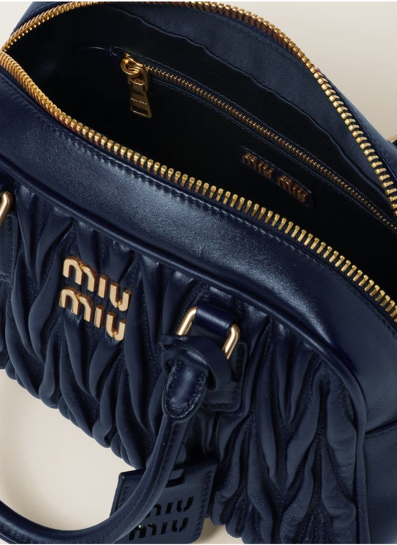 MIU Arcadie Quilted nappa leather bag Shoulder Crossbody