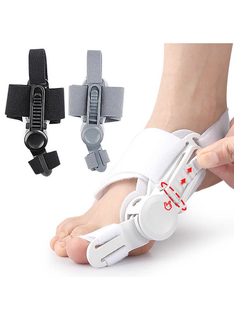 1 x 5 pcs Adjustable Bunion Corrector Toe Separator Black