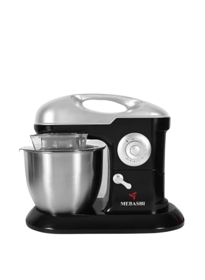 MEBASHI Stand Bowl Mixer, 7L Capacity, 10 Speeds, Stainless Steel Bowl, Black (ME-SBM1107) (Black)