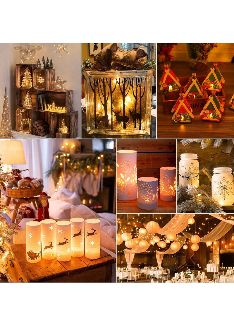 LED Balloon Lights 12 x LED Lantern Lights Lanterns LED Balloon, LED Paper Lamp Balloon Lights Decoration Fairy Lights for Wedding, Halloween, Party Lights Decoration  (Warm White)