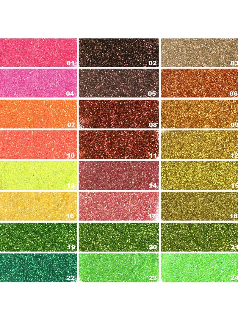 Teenitor 48 Colors Glitter Set, Fine Glitter for Resin, Arts and Craft Supplies Glitter, Festival Glitter Makeup Glitter, Cosmetic Glitter for Body Nail Face Hair Eyeshadow Lip Gloss Making