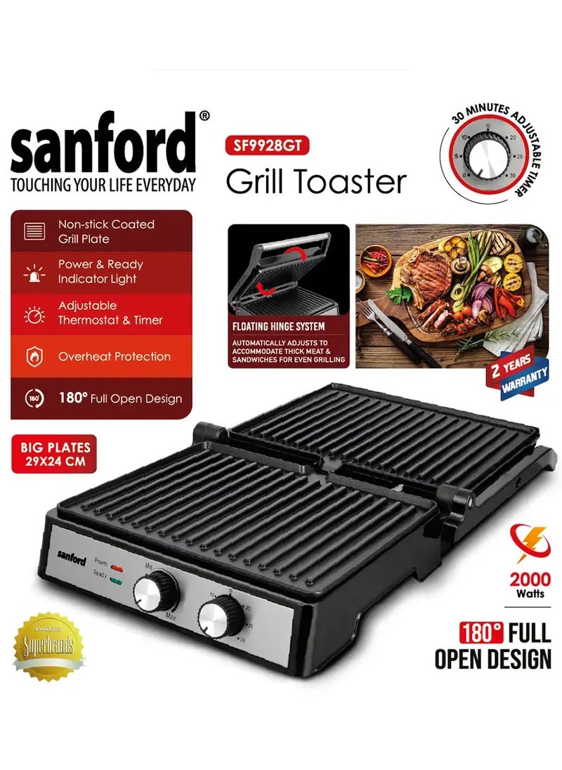 CONTACT GRILL TOASTER 2000 W