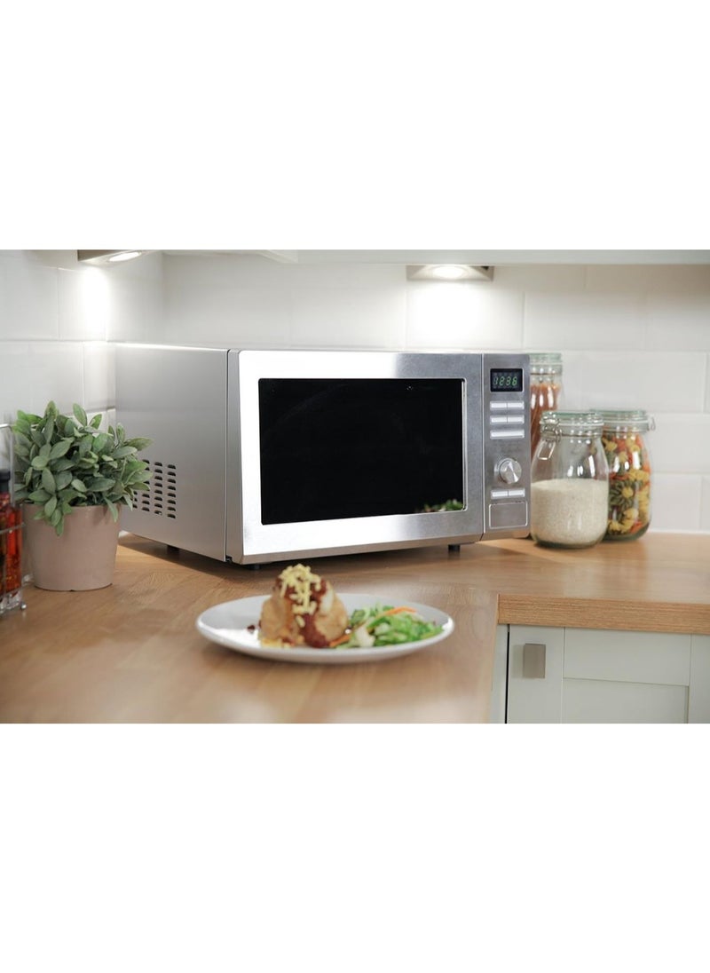 20L Digital 900w Solo Microwave Stainless Steel.